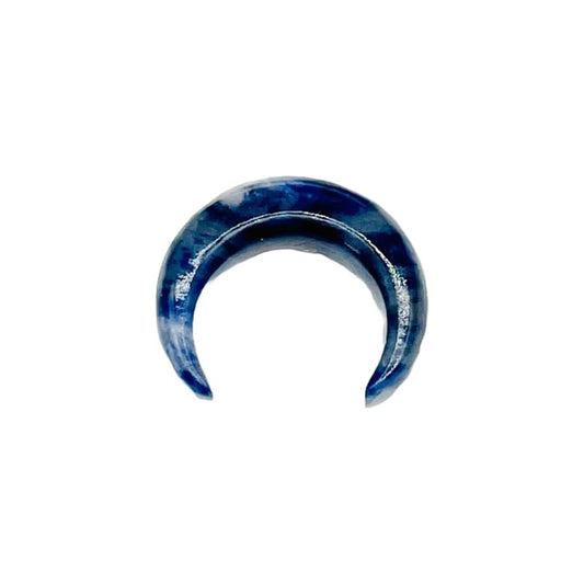 Natural Sodalite Crystal Handmade Tribal Septum Pincher Gauge Naga Piercing Jewelry, 12g (2mm) to 0000g (12mm), Customized Sizes, Wholesale Available
