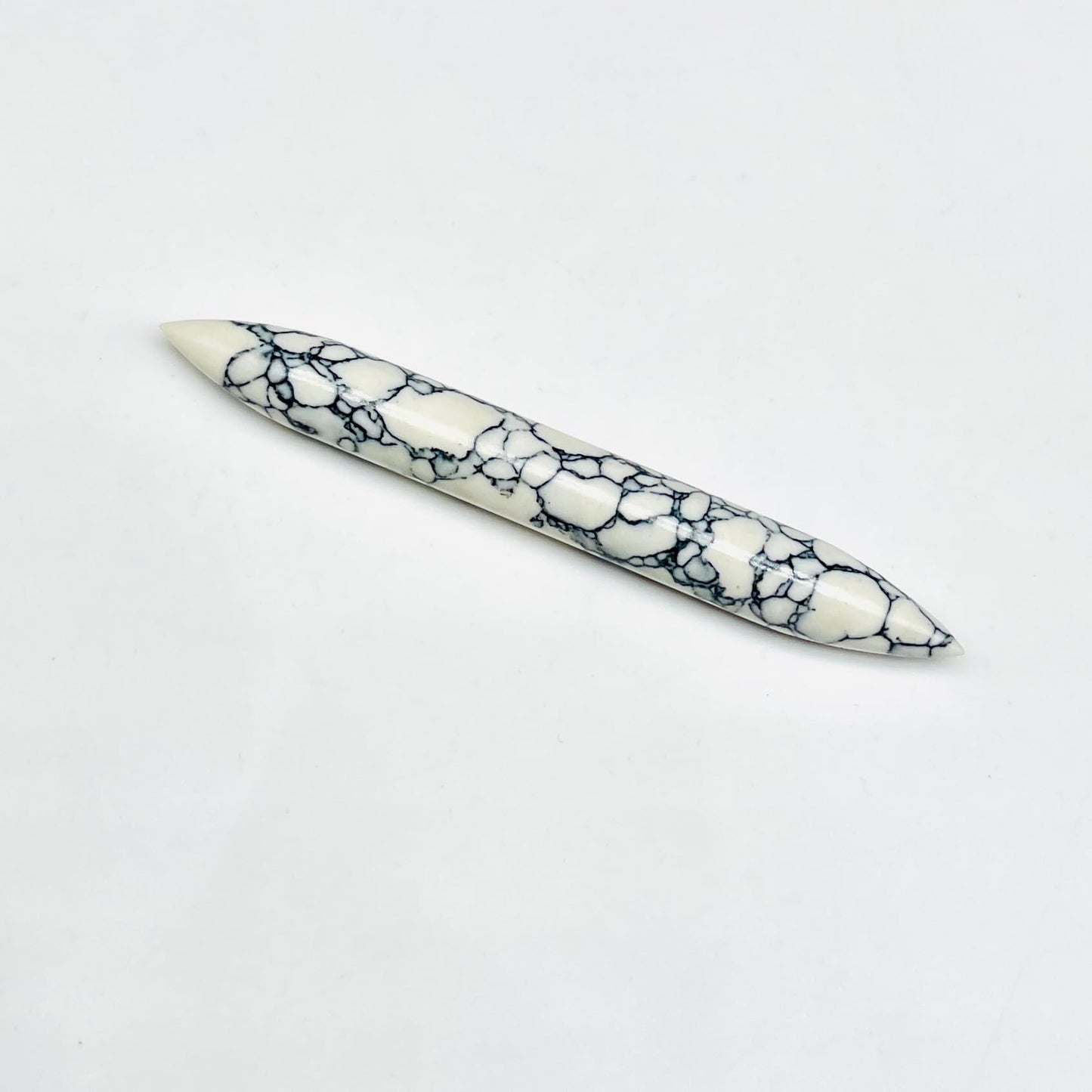Howlite Crystal Septum Tusk Spike Nose Jewelry, Size 14g to 1/2", Wholesale Available