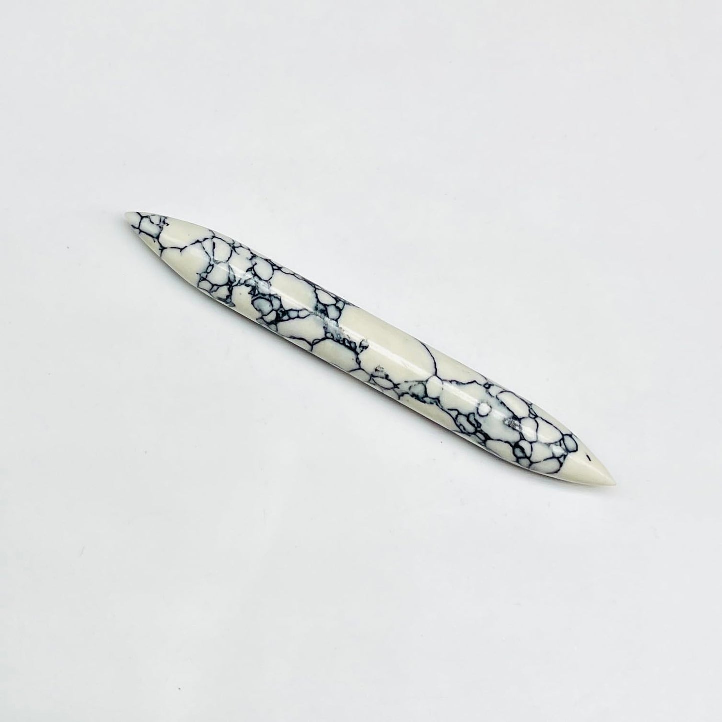 Howlite Crystal Septum Tusk Spike Nose Jewelry, Size 14g to 1/2", Wholesale Available