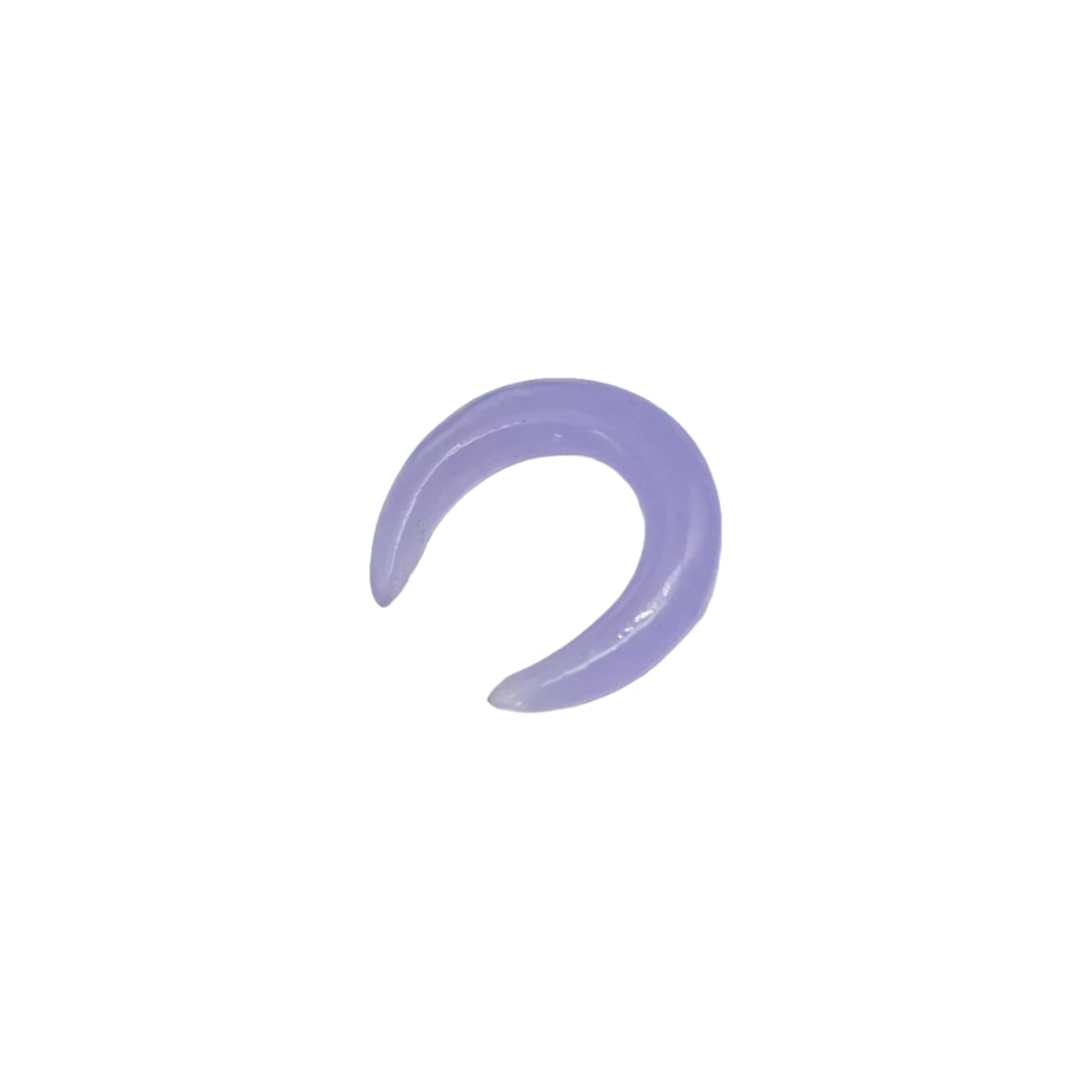 Lavender Chalcedony Stone Handmade Septum Crescent Pincher, Sizes 2mm - 12mm