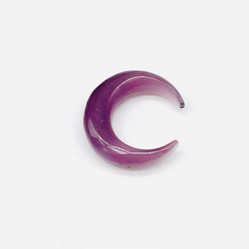 Purple Cat's Eye Stone Hand Crafted Nose Piercing Naga Body Jewelry Septum Pincher Gauges Size 12g (2mm) to 0000g (12mm) Customized Size & Wholesale Also Available