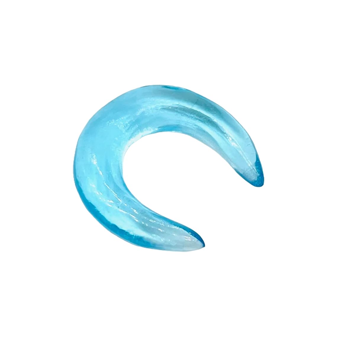 Topaz Stone Handmade Naga Body Piercing Tribal Septum Crescent Horseshoe Pincher Gauges, Sizes 2mm (12g) to 12mm (1/2 inch)