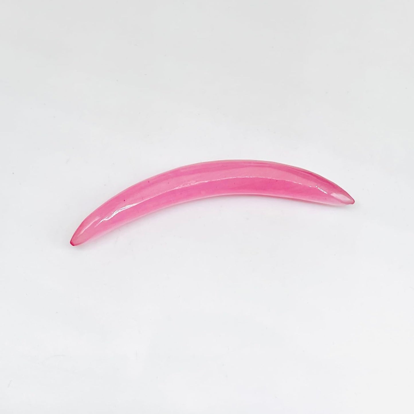 BodyJewels007 Piece of Pink Cat's Eye Stone Handmade Naga Body Piercing Jewelry Curved Septum Tusk Pincher Gauges Size 12g (2mm) to 1/2" (12mm) Customized Size & Wholesale Also Available