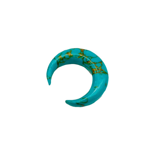 Handmade Copper Turquoise Naga Septum Piercing Jewelry Crescent Horseshoe Pincher, Sizes 2mm - 12mm