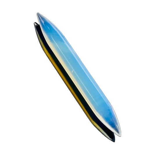 Opalite Glass Naga Body Piercing Spike, Sizes 1.6mm to 12mm