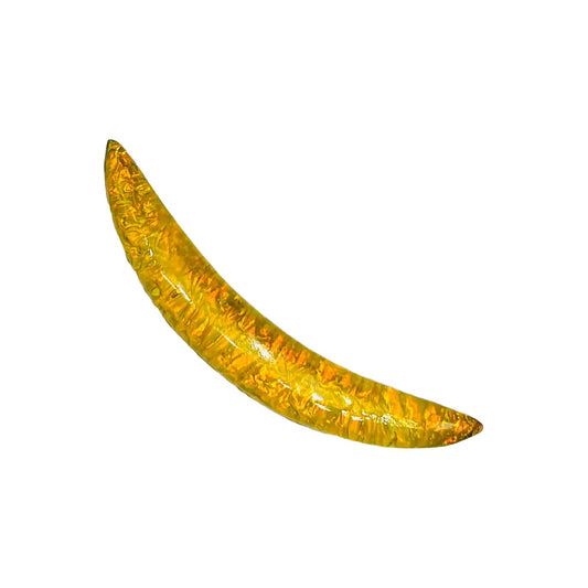 Yellow Opal Glitter Glass Stone Tribal Septum Piercing, 12g to 1/2", Custom Sizes Available