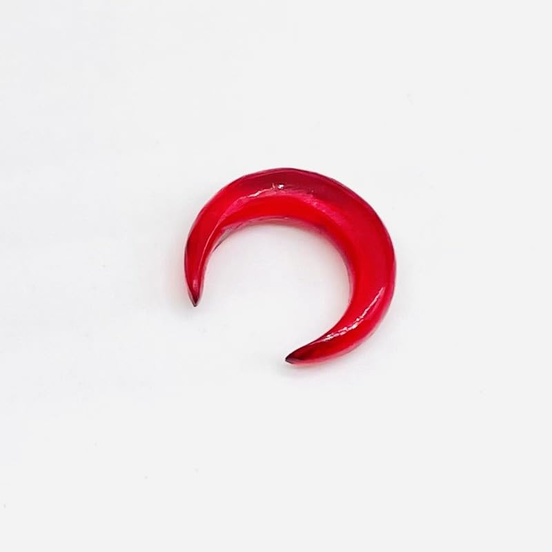 Red Quartz Stone Handmade Septum Pincher Tusk Naga Body Jewelry Gauges Size 12g (2mm) to 1/2" (12mm) Customized Size & Wholesale Also Available