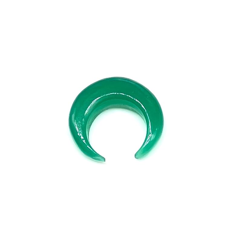 Natural Green Onyx Septum Pincher Nose Ring Size 12g-1/2"