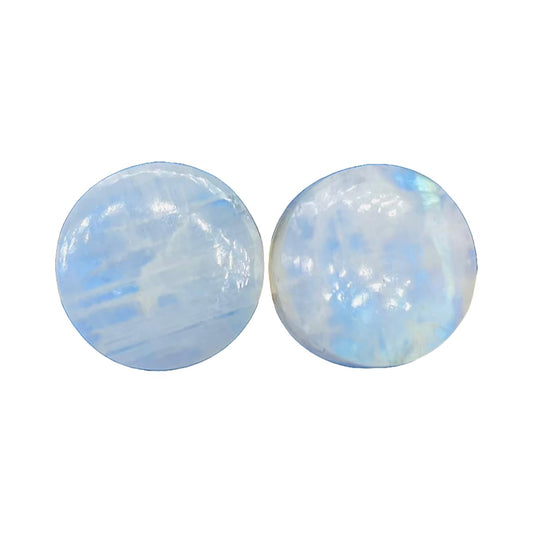 BodyJewels007 Body Jewelry Naga Body Piercing Single Flare Ear Plugs Gauges - Rainbow Moonstone - 8g (3mm) to 1/2" (12mm) - Customized Size & Wholesale Available