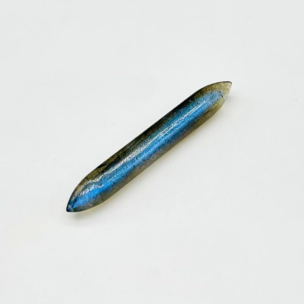Natural Blue Flashy Labradorite Crystal Naga Body Piercing Nipple Ring Septum Clicker Hoop Tusk Screw 12G 10G 8G 7G 6G 5G 4G 3G 2G 1G 0G 00G Septum Nose Ring