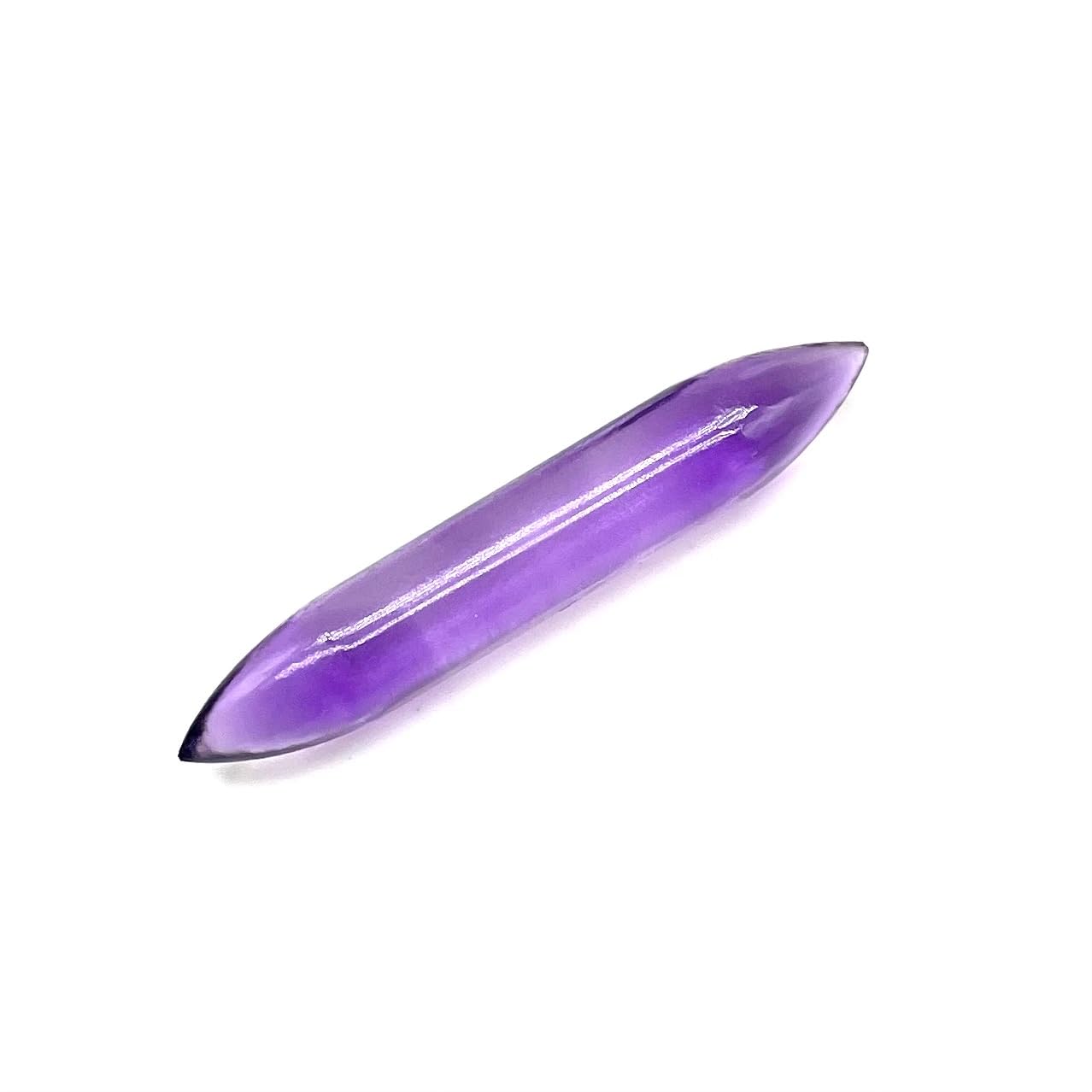 Septum Tusk Pincher Nose Piercing Body Jewelry, 14g (1.6mm) to 1/2" (12mm), Melody Crystal Healing Stone, Amethyst Gemstone Healing Stones for Meditation and Relaxation
