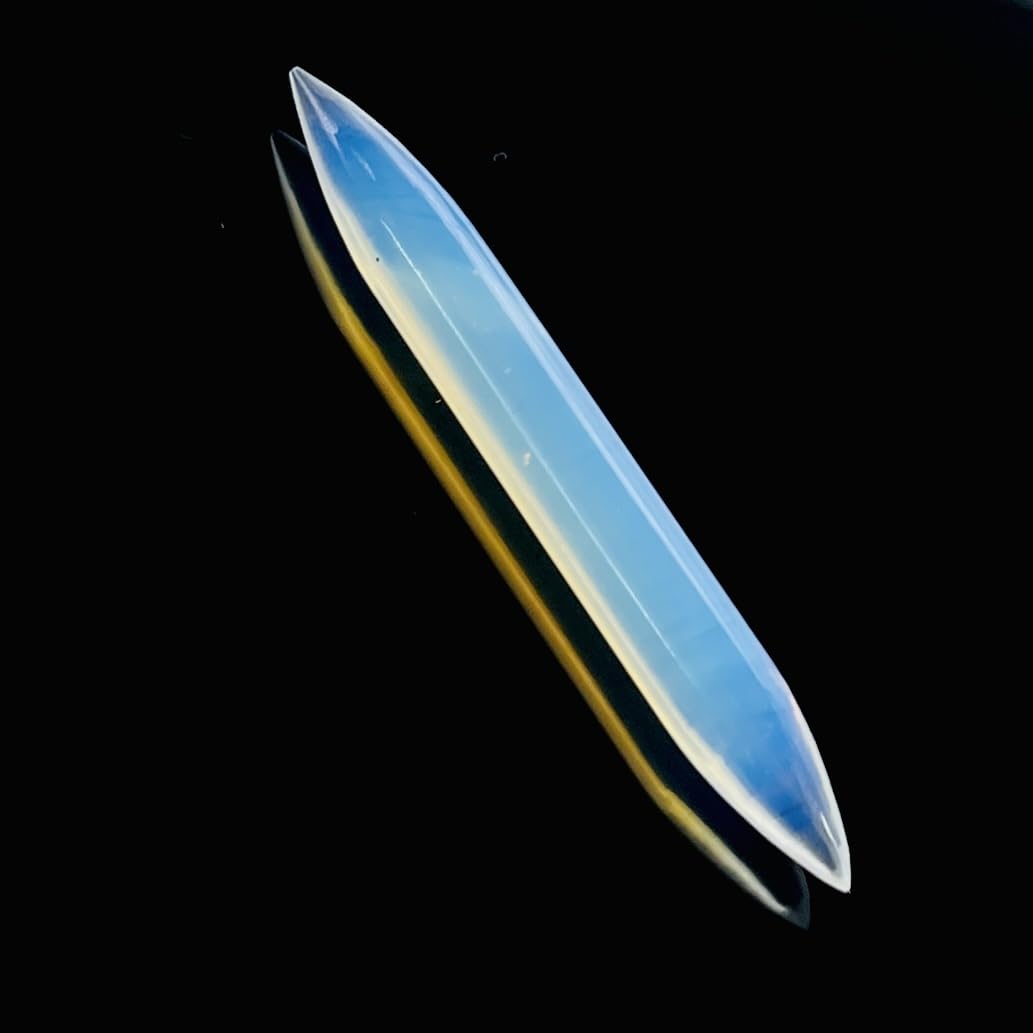 Opalite Glass Naga Body Piercing Spike, Sizes 1.6mm to 12mm