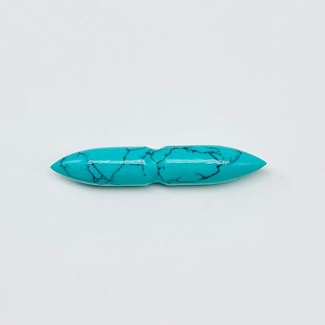 BodyJewels007's Handmade Blue Turquoise Gemstone Septum Notch Tusk Spike Nipple Ring Naga Body Piercing Jewelry 12g (2mm) to 1/2" (12mm) Customized Size & Wholesale Available