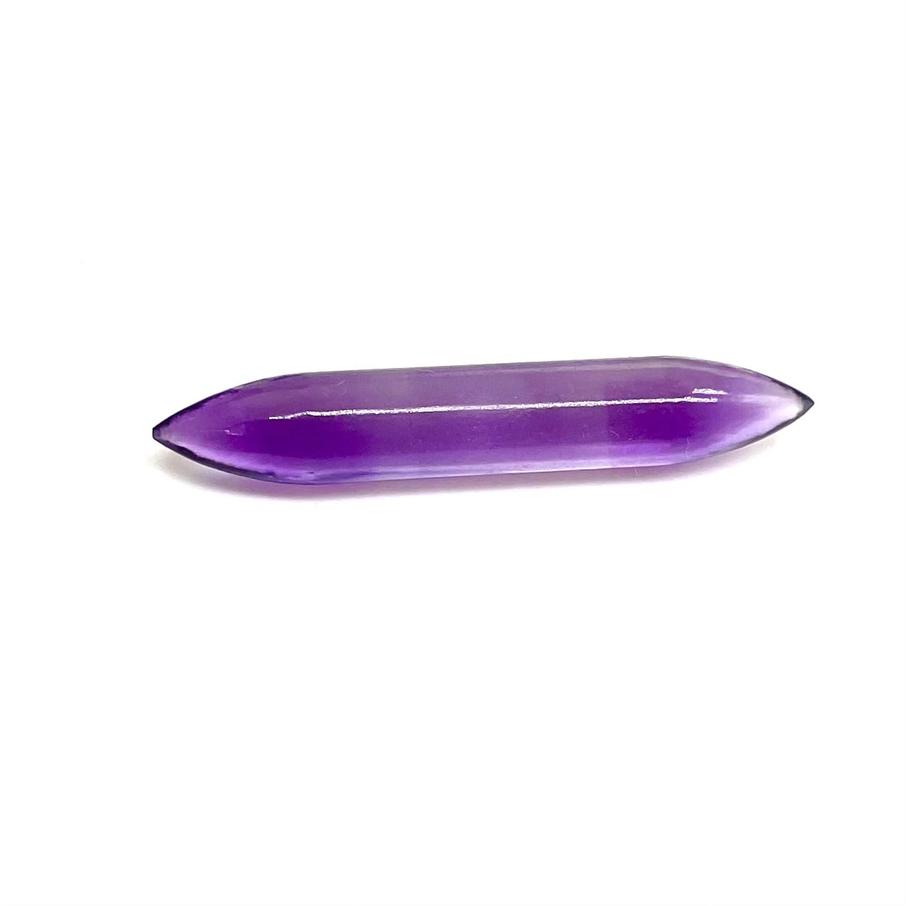 Septum Tusk Pincher Nose Piercing Body Jewelry, 14g (1.6mm) to 1/2" (12mm), Melody Crystal Healing Stone, Amethyst Gemstone Healing Stones for Meditation and Relaxation