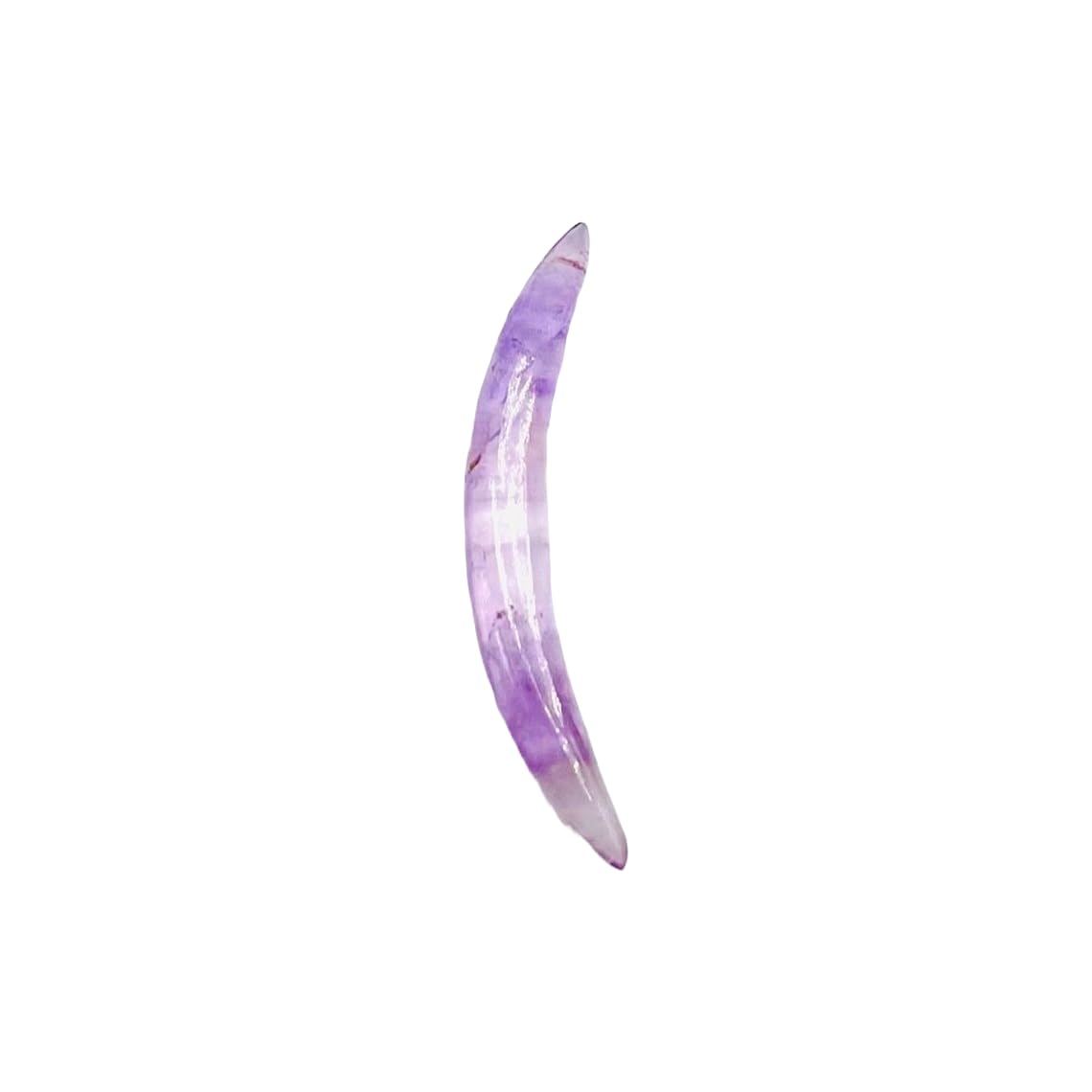 Natural Amethyst Tribal Septum Tusk – Hand-Carved Curved Spike – Crystal Piercing Jewelry for Nose, Ear, or Cartilage – Boho Spiritual Body Jewelry