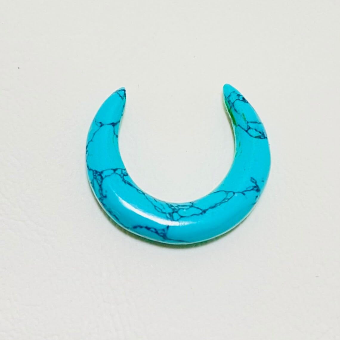 Body Jewelry 12G 2MM to 12MM - Naga Septum Pincher - Blue Turquoise Crystal - Nipple Ring - Cartilage Earring - Tribal Body Jewelry for Men and Women