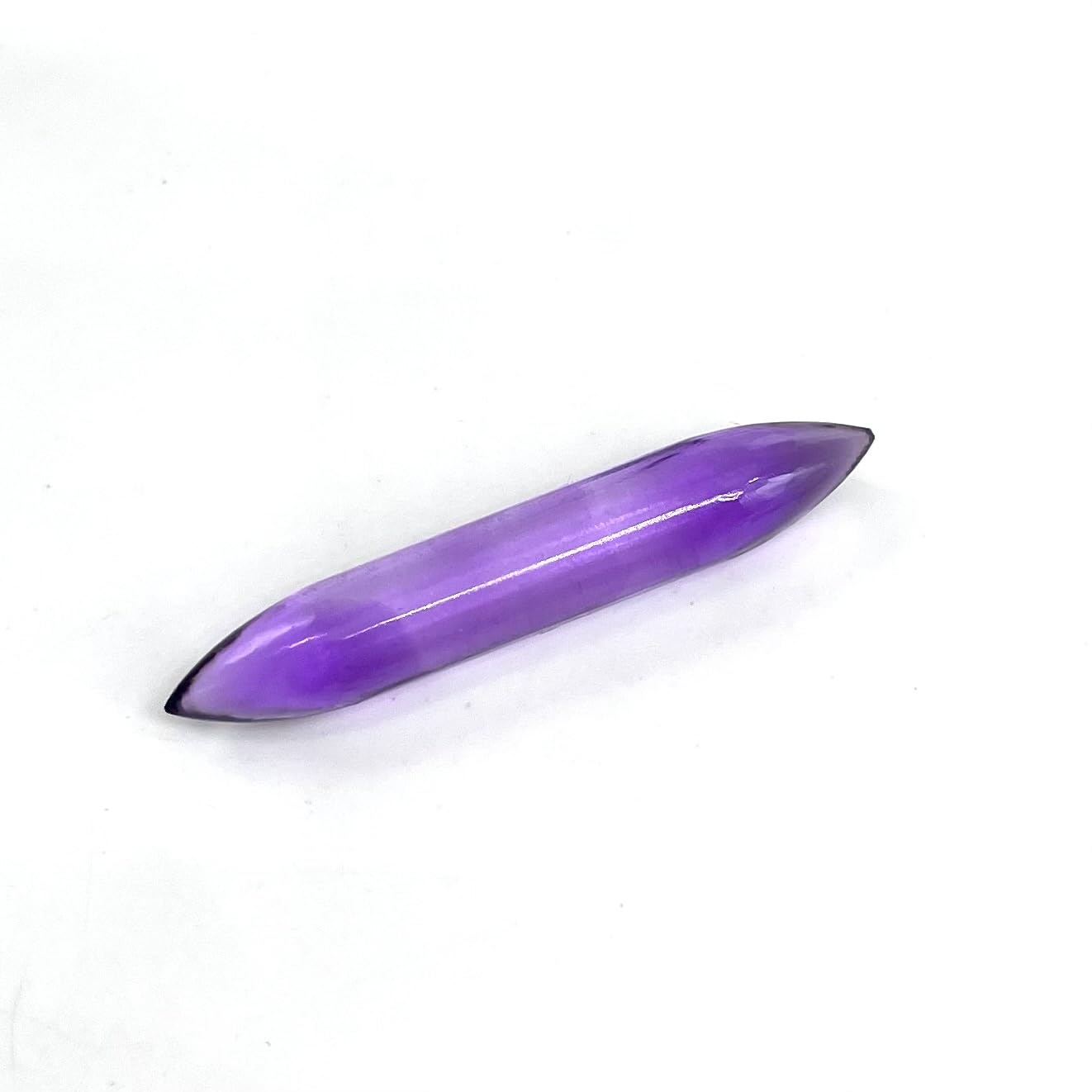 Septum Tusk Pincher Nose Piercing Body Jewelry, 14g (1.6mm) to 1/2" (12mm), Melody Crystal Healing Stone, Amethyst Gemstone Healing Stones for Meditation and Relaxation