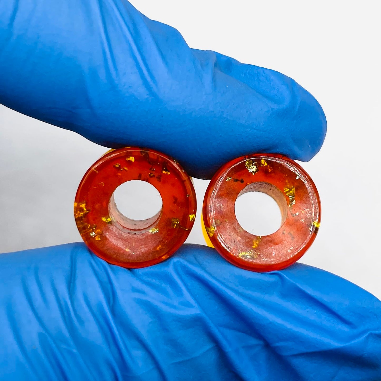 Amber Stone Handmade Naga Body Piercing Jewelry Plug Tunnel Gauges Size 6g (4mm) to 40mm Customized Sizes Wholesale Available