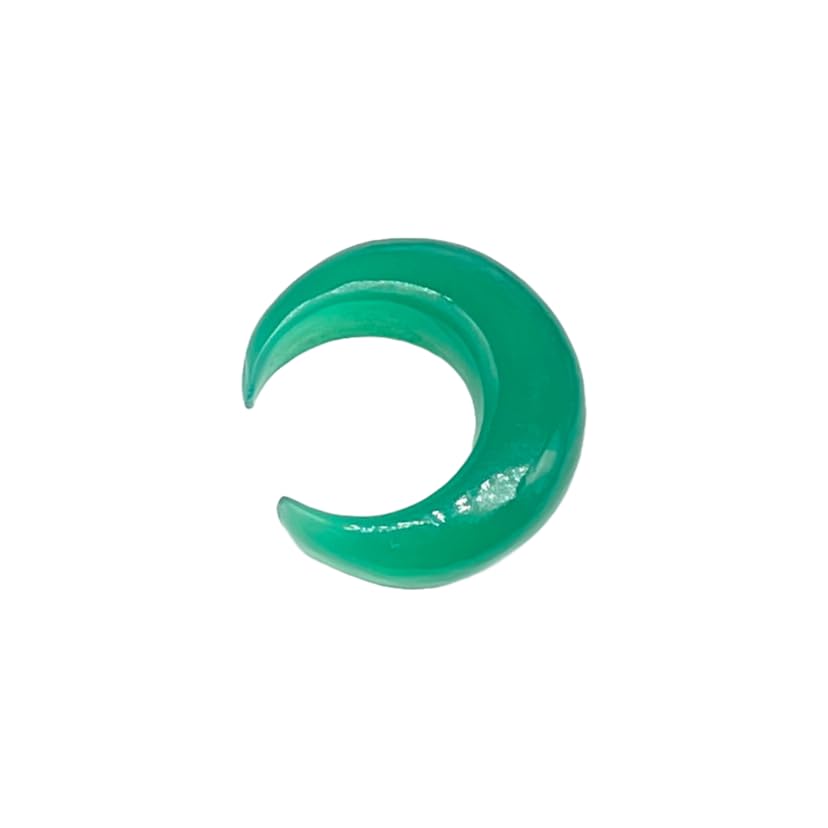 Natural Green Onyx Septum Pincher Nose Ring Size 12g-1/2"