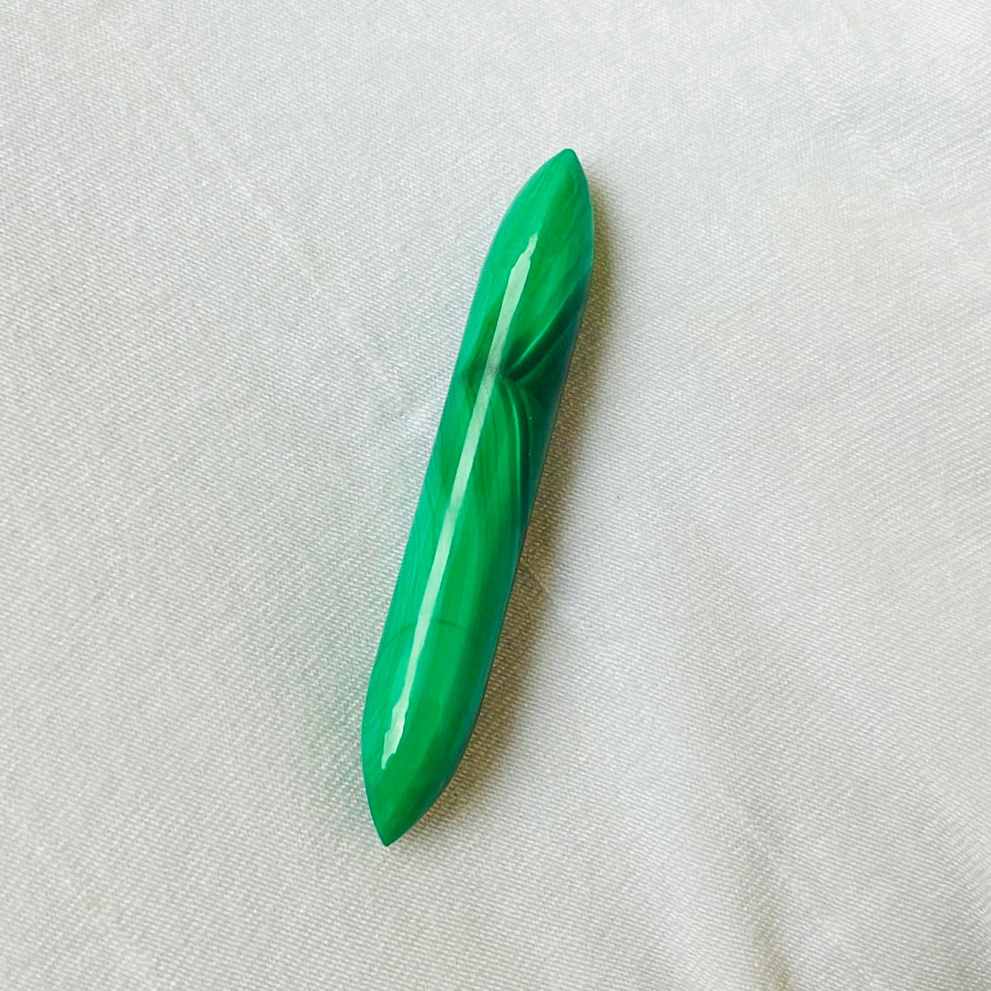 Natural Green Malachite Crystal Handmade Tribal Septum Tusk Spike Body Piercing Jewelry, 12g (2mm) to 1/2 inch (12mm), Customizable Sizes