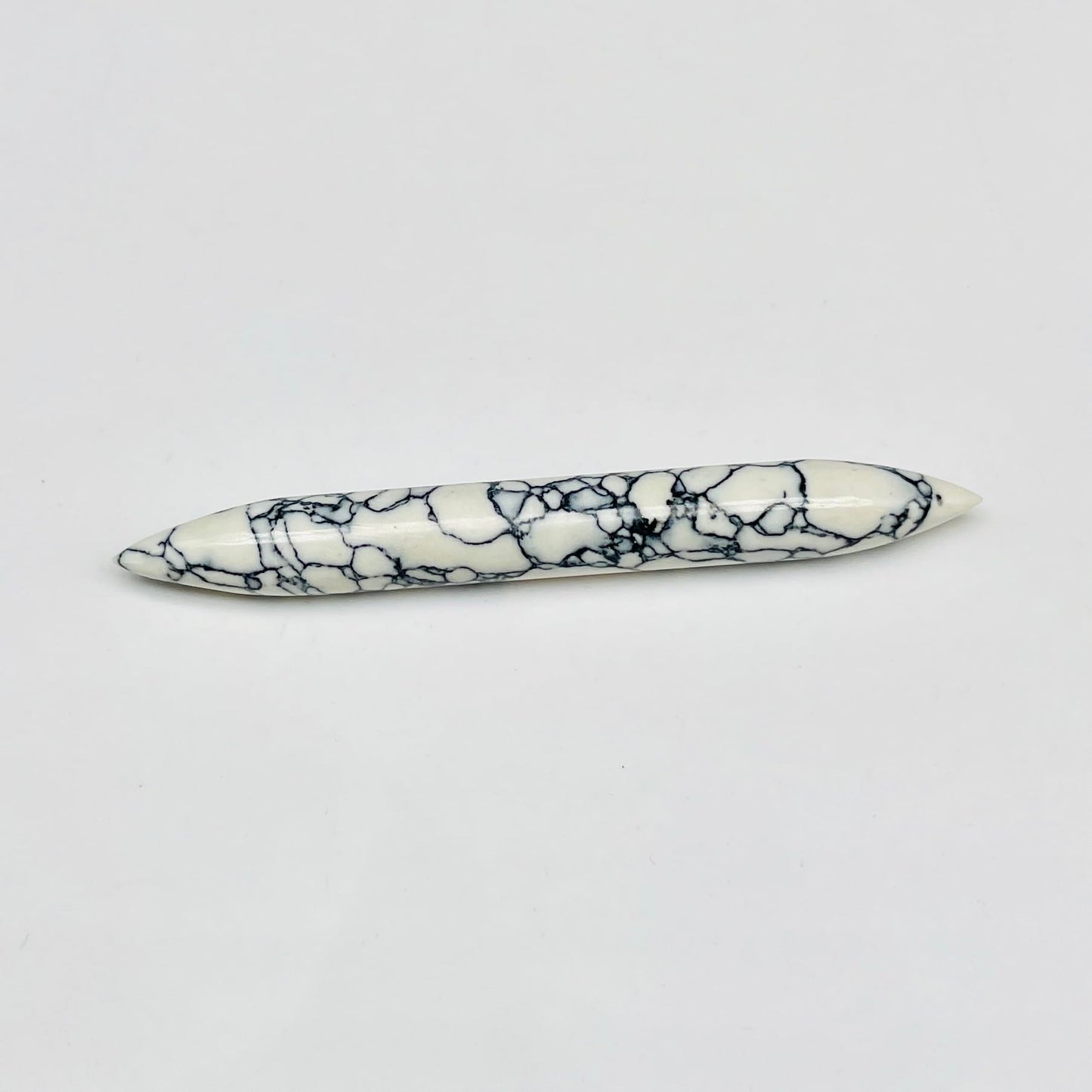 Howlite Crystal Septum Tusk Spike Nose Jewelry, Size 14g to 1/2", Wholesale Available
