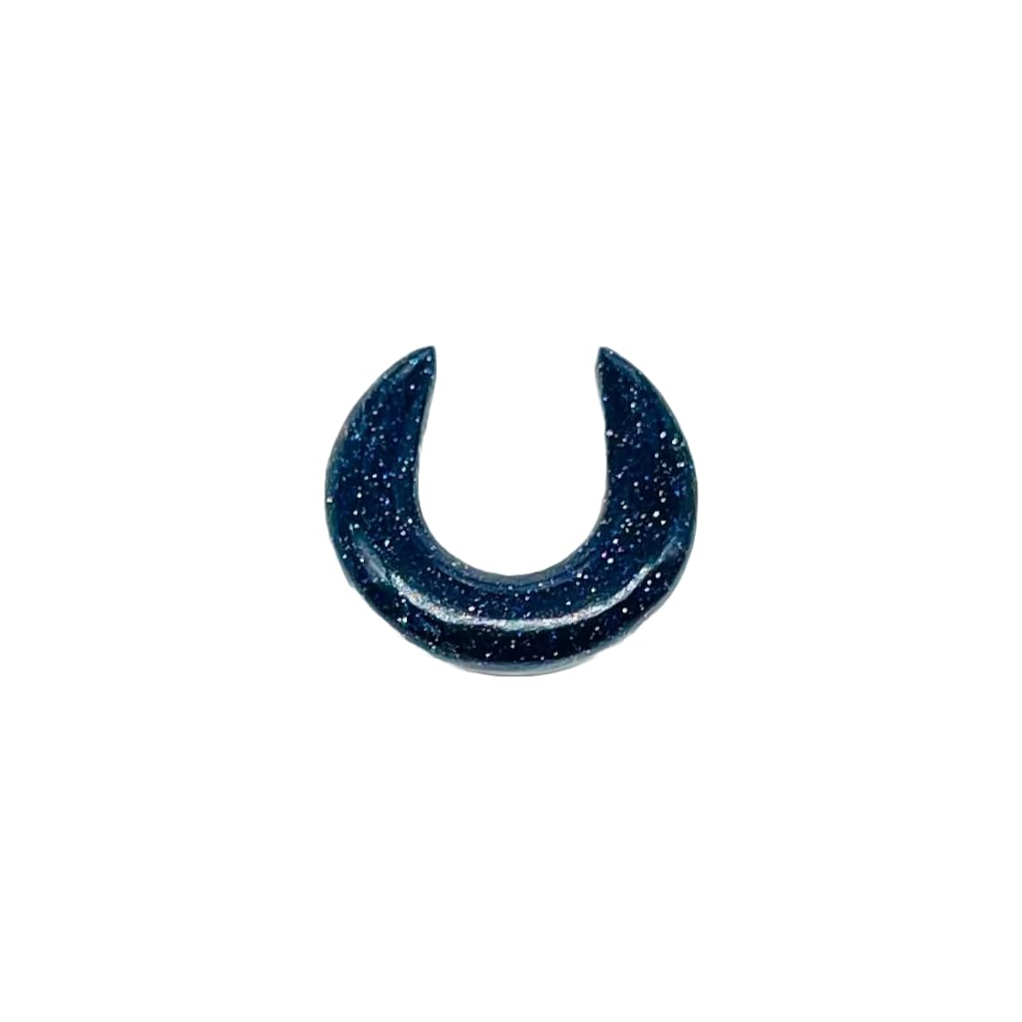 Blue Sunstone Crystal Handmade Tribal Septum Pincher & Straight Tusk Spike Naga Body Piercing Jewelry Gauges, 12g (2mm) to 1/2 inch (12mm), Customized Size