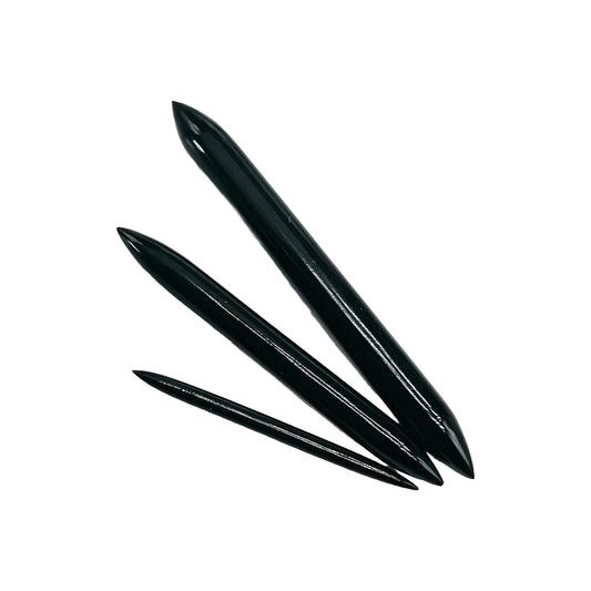 Natural Black Onyx Gemstone Handmade Naga Body Piercing Tribal Septum Spike Tusk Gauges, 1.6mm (14g) to 12mm (1/2 inch)