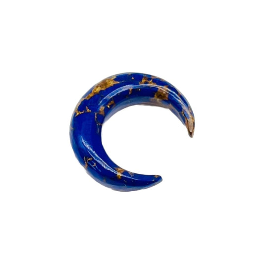 Lapis Lazuli Gemstone Handmade Naga Body Piercing Tribal Septum Crescent Horseshoe Pincher Gauges Jewelry, 2mm (12g) to 12mm (1/2"), Customized Sizes