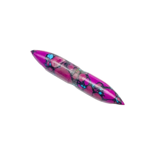 Purple Turquoise Crystal Tribal Septum Nose Piercing, 12g-1/2in, Custom Sizing Available