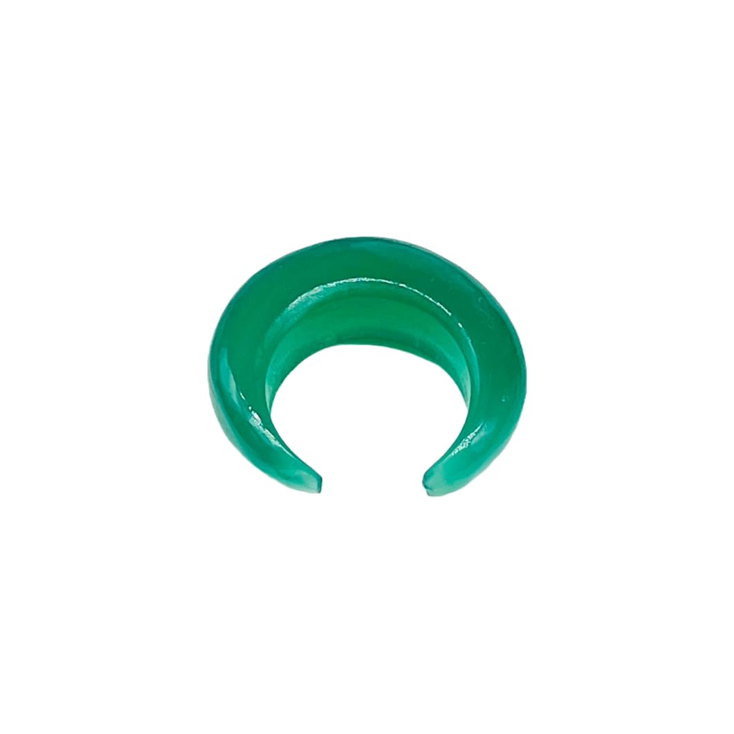 Natural Green Onyx Septum Pincher Nose Ring Size 12g-1/2"