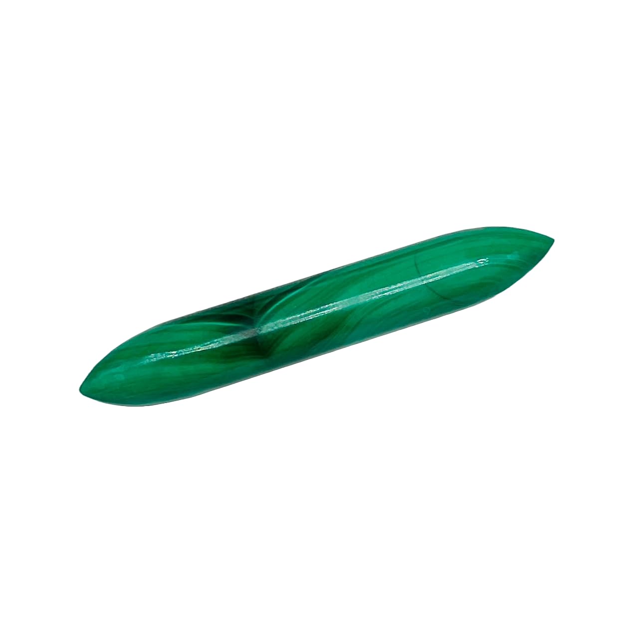Natural Green Malachite Crystal Handmade Tribal Septum Tusk Spike Body Piercing Jewelry, 12g (2mm) to 1/2 inch (12mm), Customizable Sizes