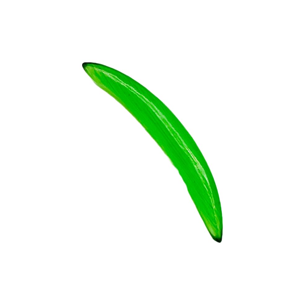 Green Cat's Eye Stone Handmade Naga Septum Tusk Curved Spike Jewelry, Sizes 2mm-12mm
