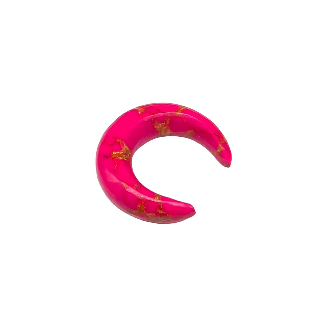Pink Copper Turquoise Crystal Tribal Septum Pincher & Straight Tusk Spike Gauges, 12g-1/2", Custom Sizes Available