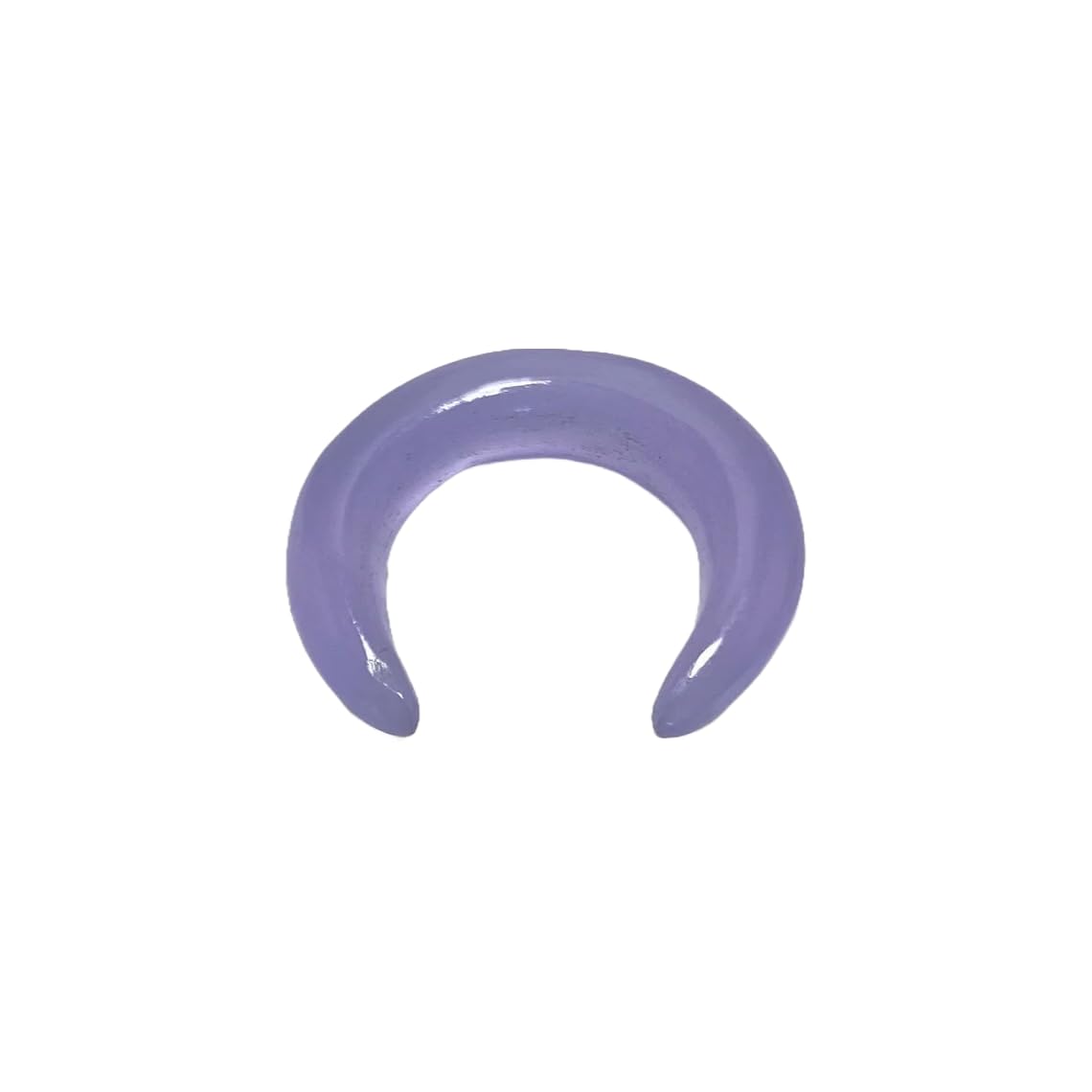 Lavender Chalcedony Stone Handmade Septum Crescent Pincher, Sizes 2mm - 12mm