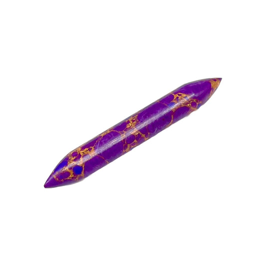 Purple Copper Turquoise Crystal Handcrafted Tribal Septum Spike, Size 14g to 1/2" Customizable