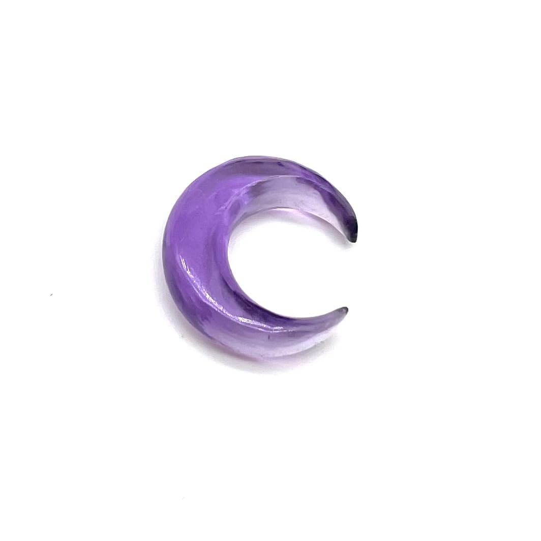 Natural Amethyst Gemtone Hand Carved Septum Pincher Nose Piercing Body Jewelry Gauges Size 12g (2mm) to 1/2" (12mm) Customized Size & Wholesale Also Available