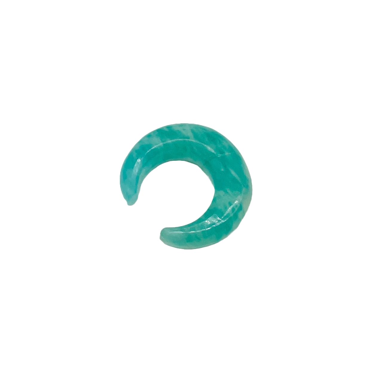 Natural Amazonite Gemstone Handmade Naga Body Piercing Tribal Septum Pincher Jewelry, 12g (2mm) to 1/2 inch (12mm), Customized Sizes Available