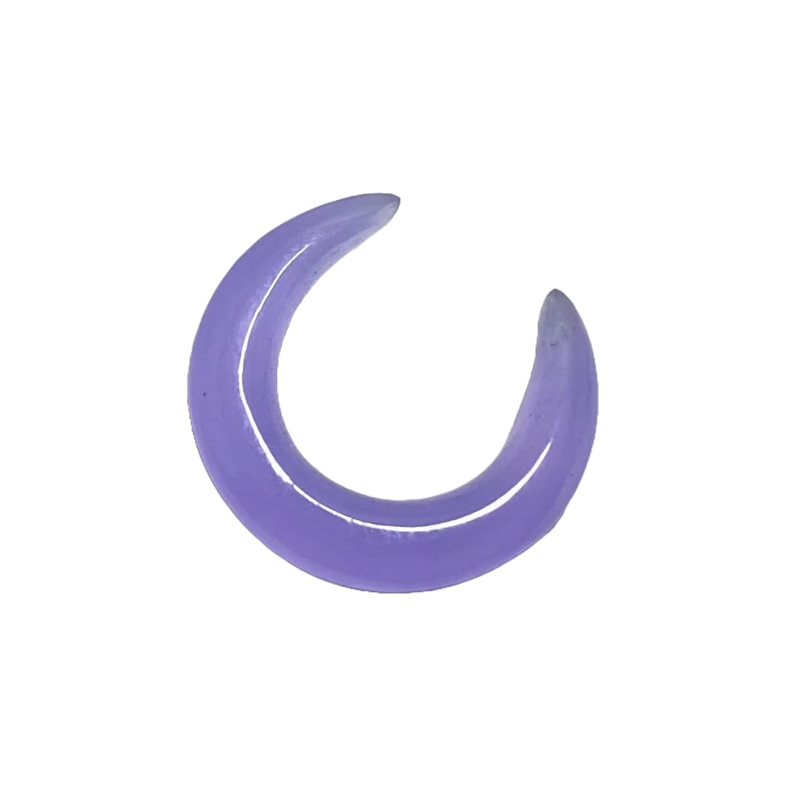Lavender Chalcedony Stone Handmade Septum Crescent Pincher, Sizes 2mm - 12mm