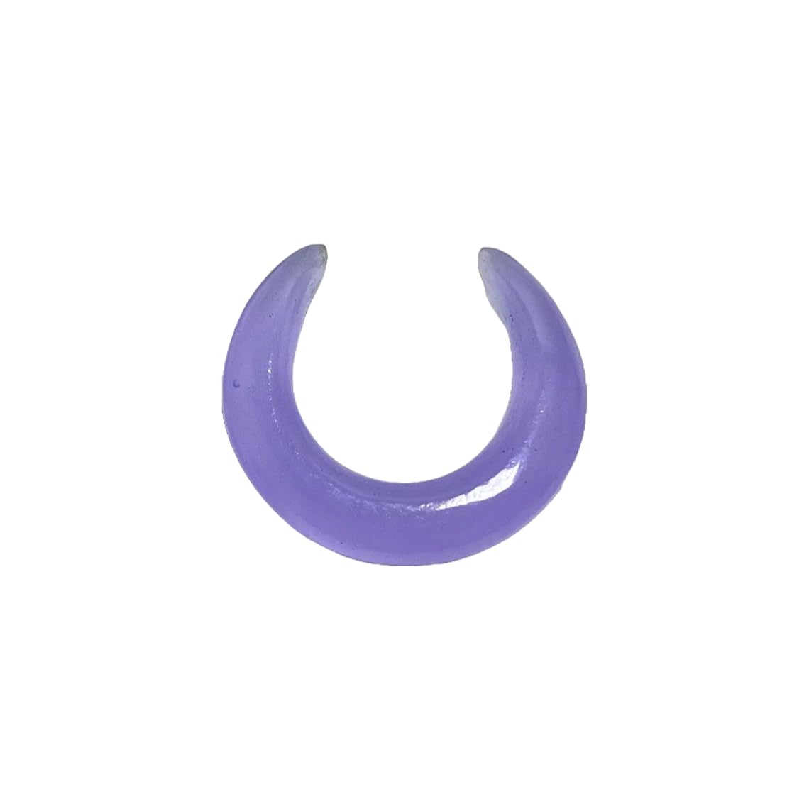 Lavender Chalcedony Stone Handmade Septum Crescent Pincher, Sizes 2mm - 12mm