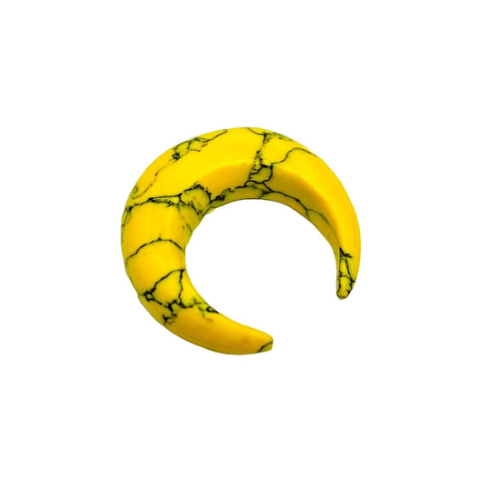 Yellow Turquoise Crystal Handmade Naga Body Piercing Jewelry Septum Pincher Gauges Size 12g (2mm) to 1/2" (12mm) Customized Size & Wholesale Also Available