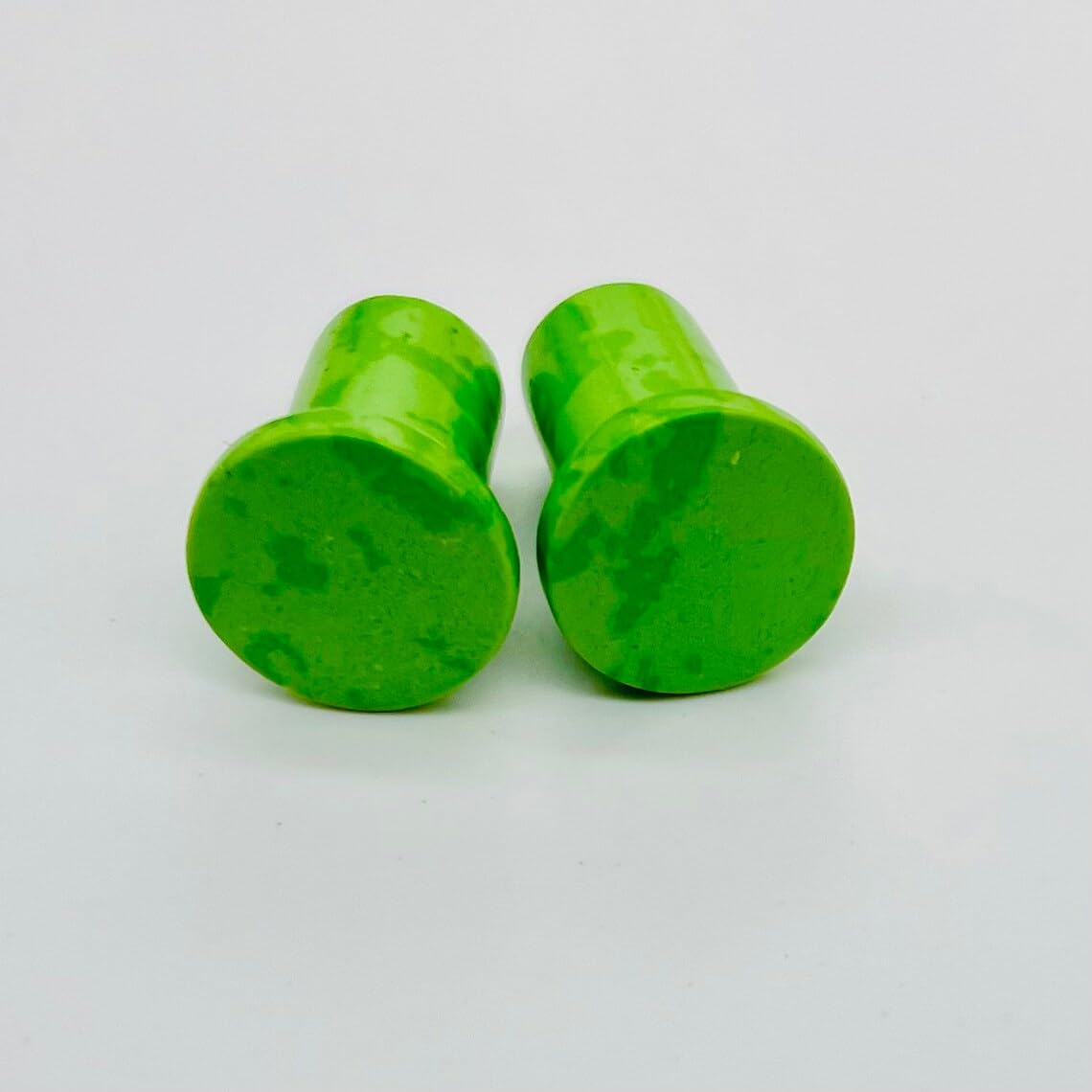 Crystal Body Jewelry Plugs, Turquoise Green, Custom Sizes 8g-1",