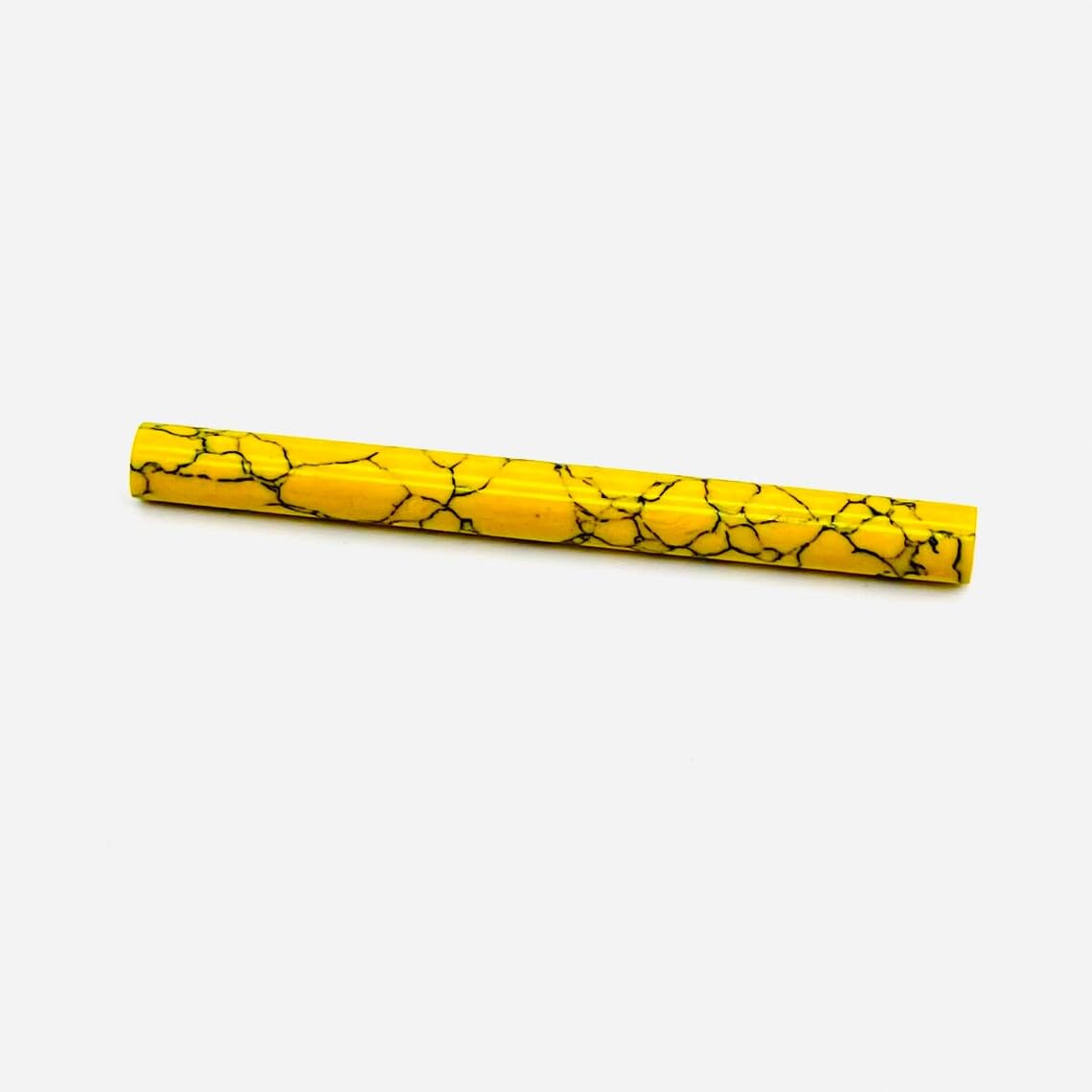 Yellow Turquoise Crystal Septum Tusk Nose Piercing, Size 14g to 1/2", Custom Sizing Available