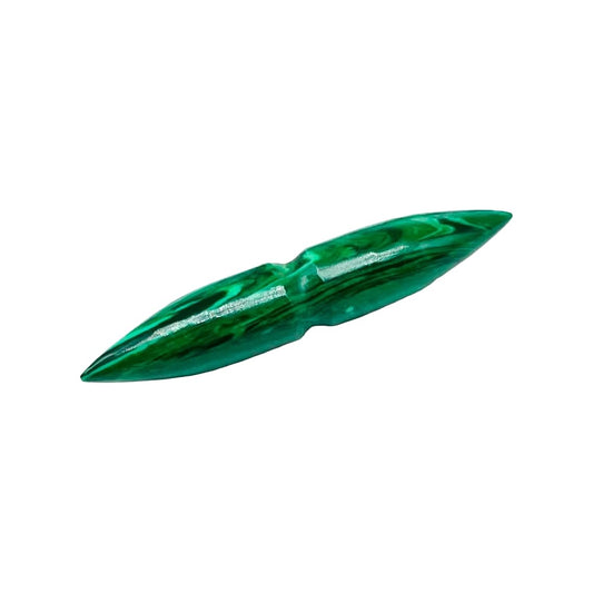 Green Malachite Crystal Handmade Naga Body Piercing Jewelry, Septum Tusk, 12g (2mm) to 1/2 inch (12mm)