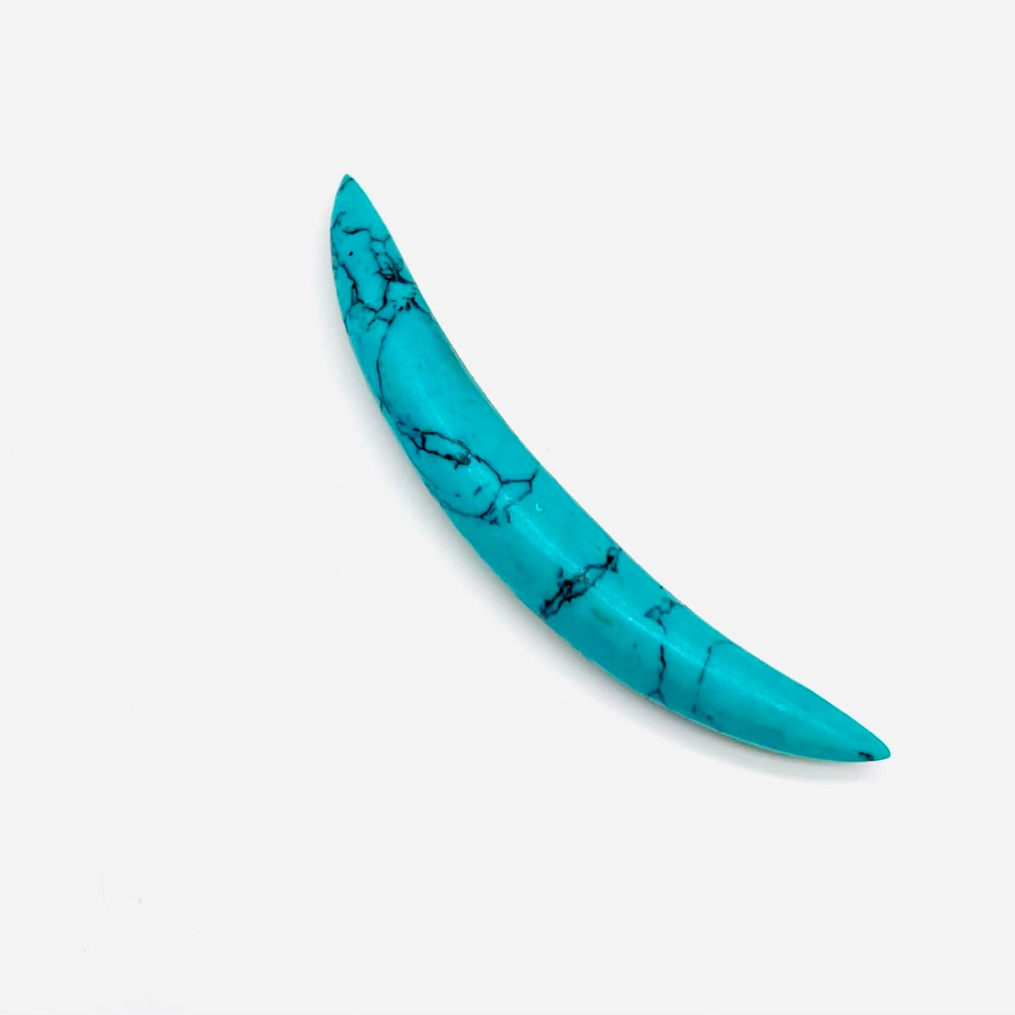 Blue Turquoise Crystal Curved Septum Tusk, Tribal Septum, Nose Pincher, Handmade Organic Gauges, Size 12g (2mm) to 0000g (12 mm) & Customized Wholesale Also Available