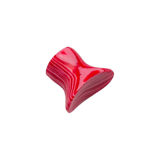 Red Malachite Crystal Body Piercing Labret Plugs, 2mm to 30mm Sizes