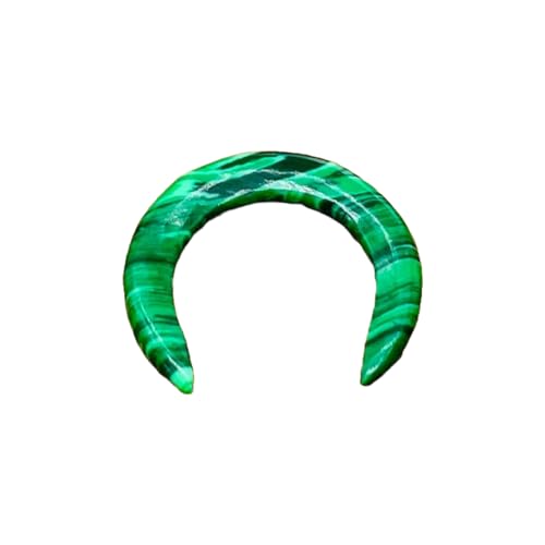 Malachite Crystal Tribal Septum Pincher & Spike Naga Body Piercing Jewelry Gauges, 12g (2mm) to 1/2 inch (12mm), Customized Size Available, Green