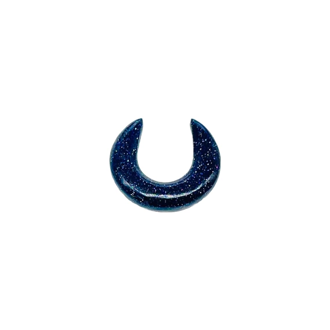Blue Sunstone Crystal Handmade Naga Body Piercing Jewelry, Tribal Septum Pincher Gauges, Size 12g (2mm) to 1/2 inch (12mm), Customized Size, Wholesale Available