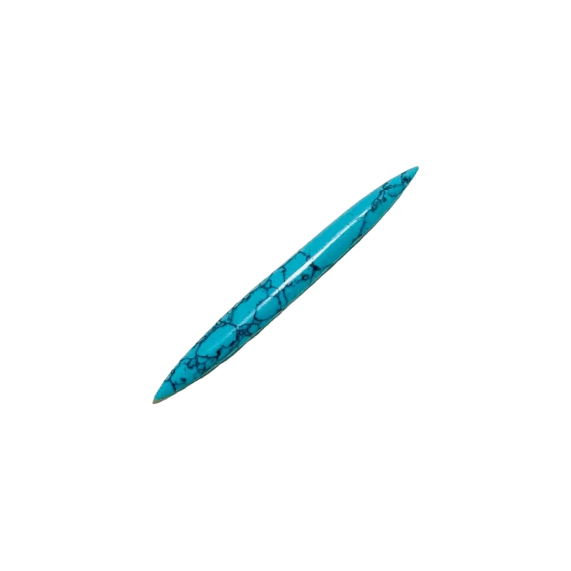 Turquoise Crystal Tribal Septum Spike, 14g to 1/2 inch, Custom Sizes Available