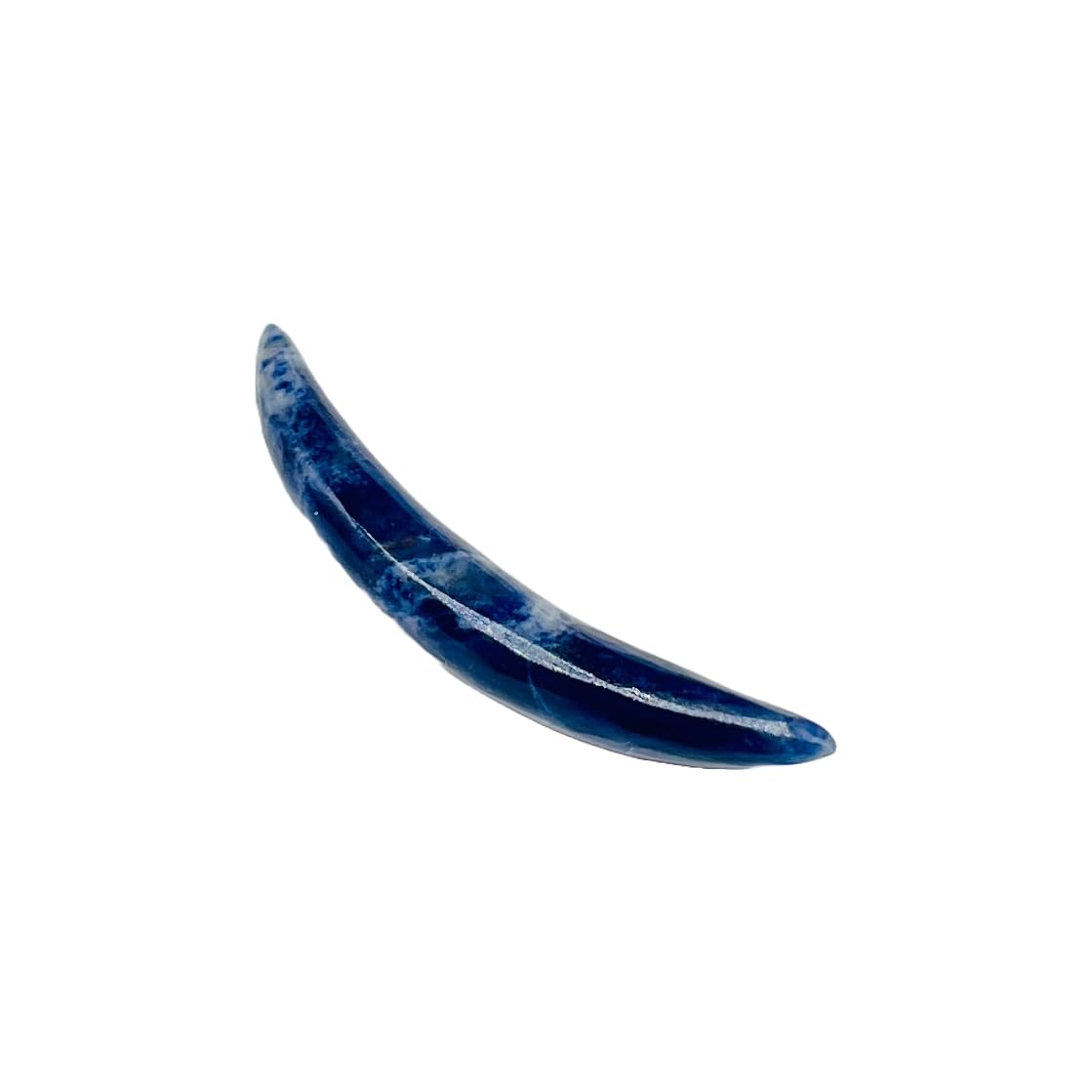 Natural Sodalite Crystal Handmade Naga Body Piercing Jewelry, Tribal Septum Curved Tusk Spike Gauges, 12g (2mm) to 1/2 inch (12mm), Customized Sizes Available