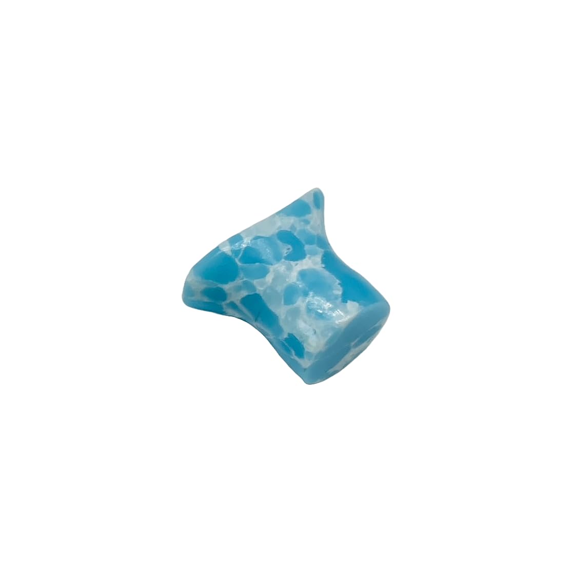 Larimar Crystal Body Piercing Labret Plug, Handmade, Customized Sizes from 2mm (12g) to 30mm